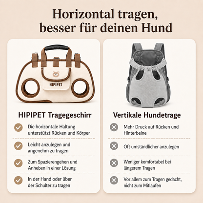 HIPIPET™ 2-in-1 Tragegeschirr – Spazieren & Tragen in einem